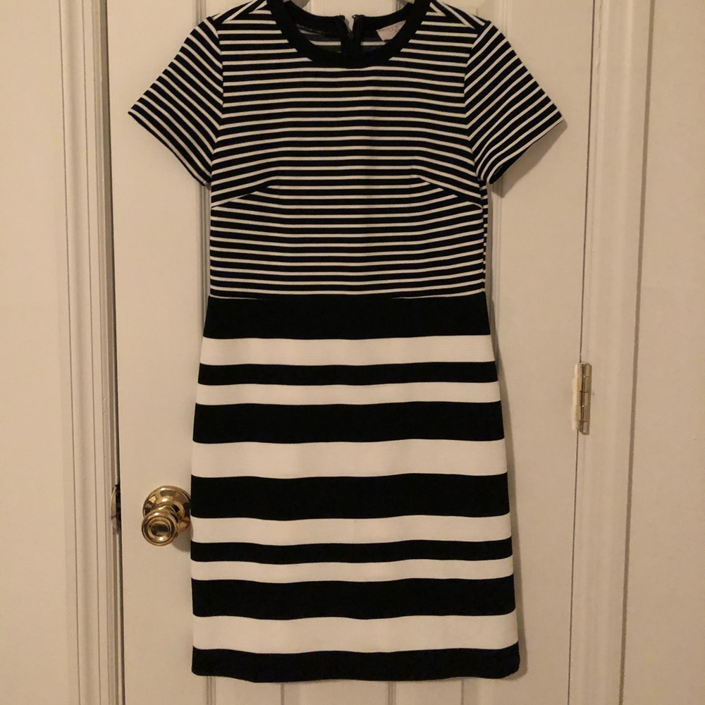 Striped B&W Dress